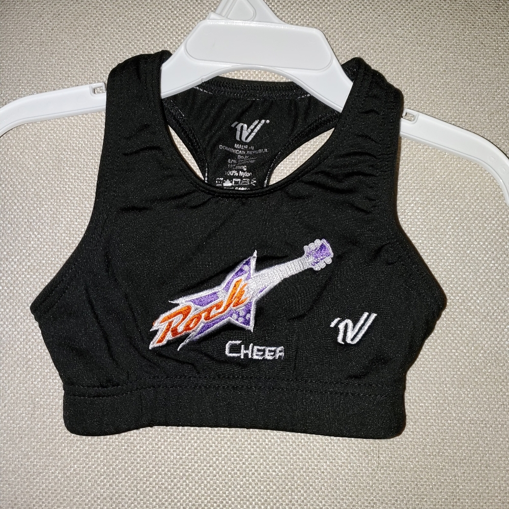 Youth extra small Rockstar Cheer sports bra